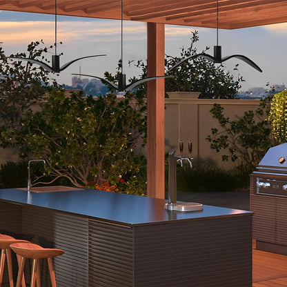 Modern Coastal Outdoor Waterproof Seagull Bird Pendant Lights
