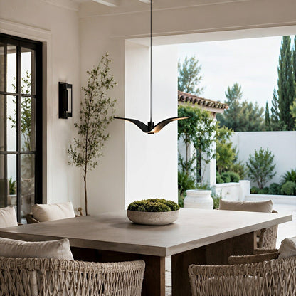 Modern Coastal Outdoor Waterproof Seagull Bird Pendant Lights