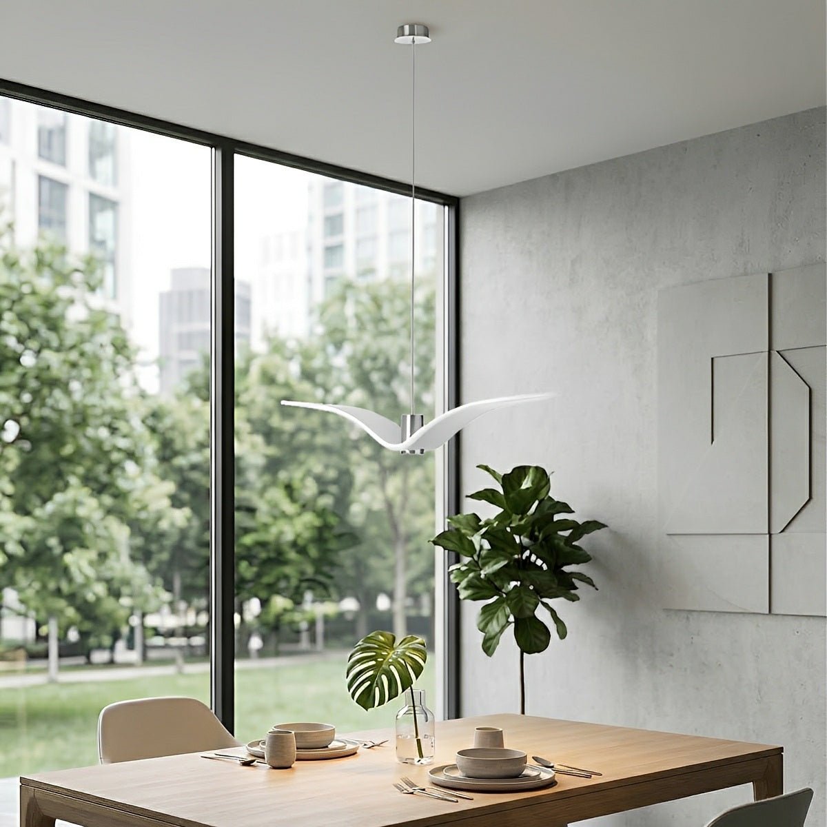 Modern Coastal Outdoor Waterproof Seagull Bird Pendant Lights