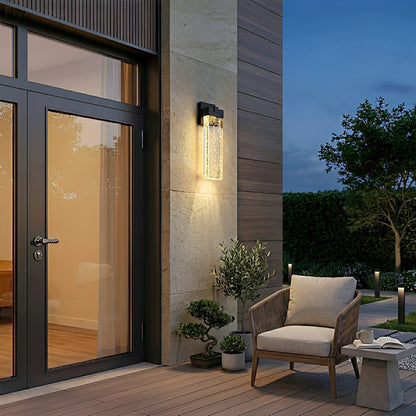 Dimmable Modern Crystal Bubble Waterproof LED Outdoor Wall Light