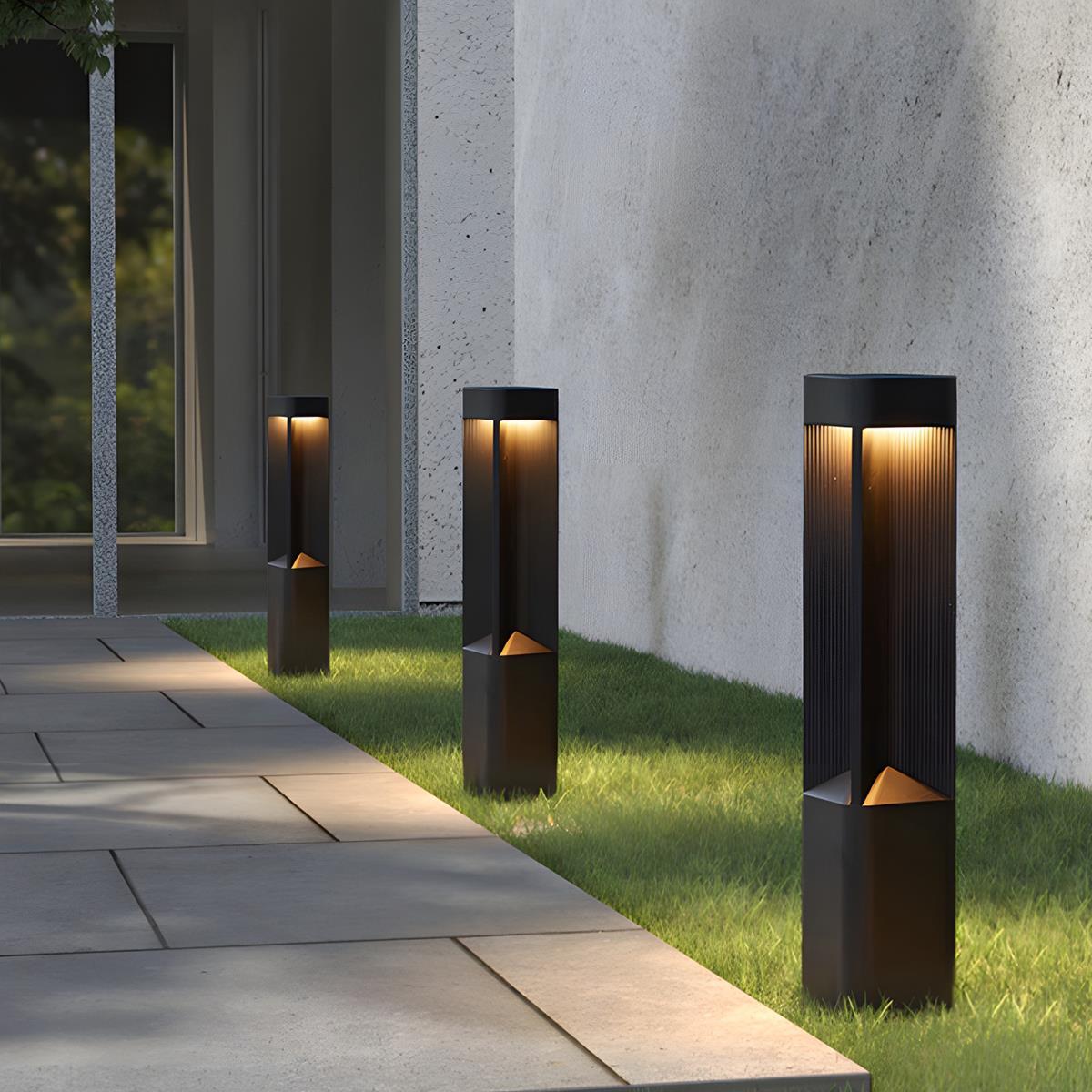 Modern Rectangular LED Outdoor Landscape Lighting