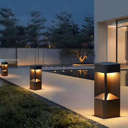 Modern Rectangular LED Outdoor Landscape Lighting
