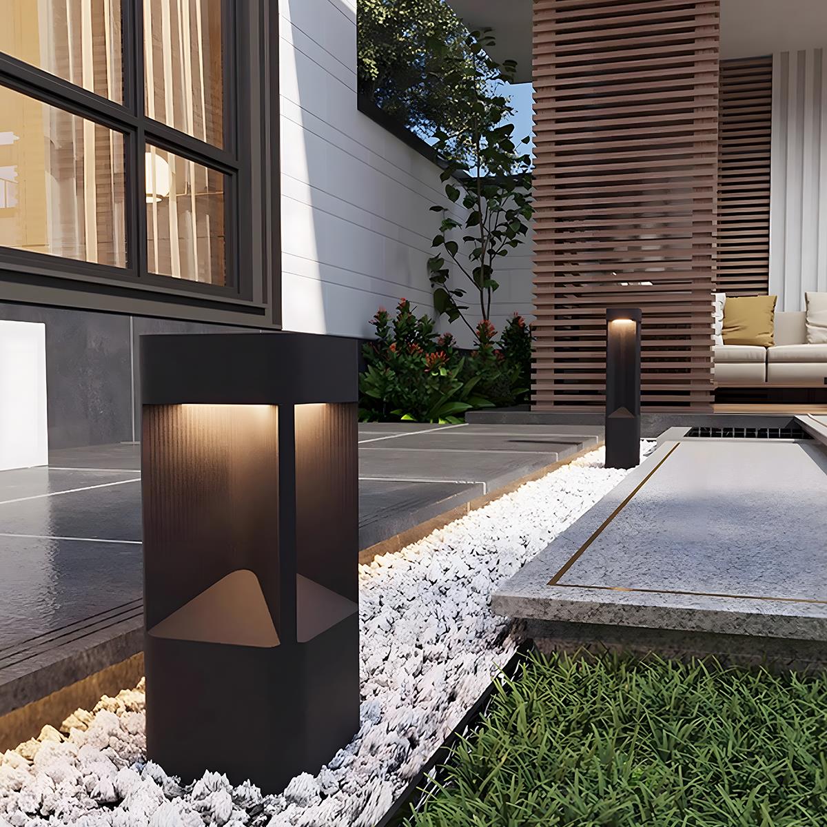 Modern Rectangular LED Outdoor Landscape Lighting