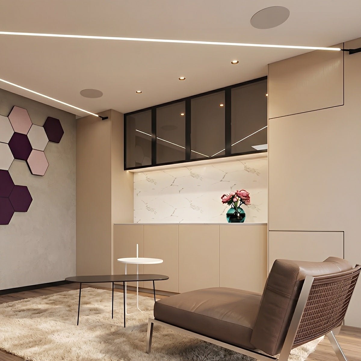 Modern Rotatable LED Strip Lights Linear Light