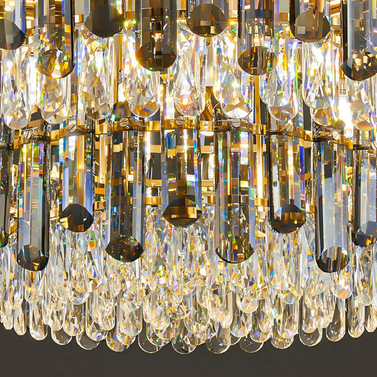 Modern Round Luxury Crystal Ceiling Lights