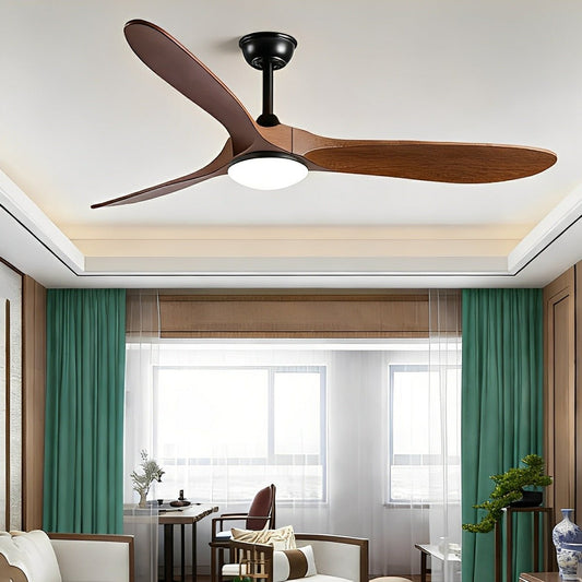 Modern Scandinavian Minimalist DC Motor Reverse Ceiling Fan Light