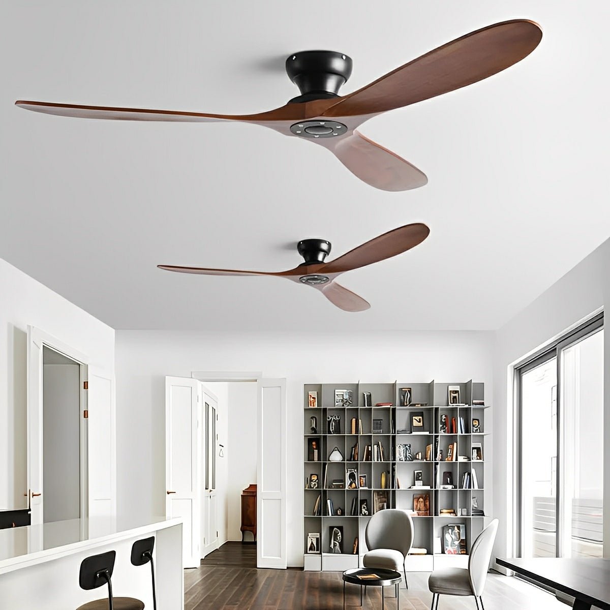 Modern Scandinavian Wood DC Motor Reverse Ceiling Fan