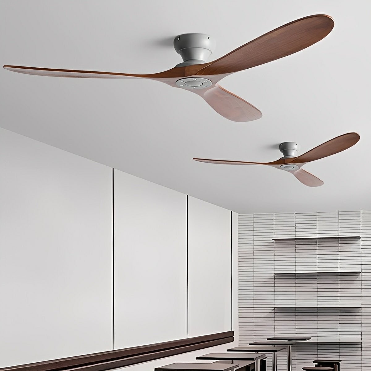 Modern Scandinavian Wood DC Motor Reverse Ceiling Fan