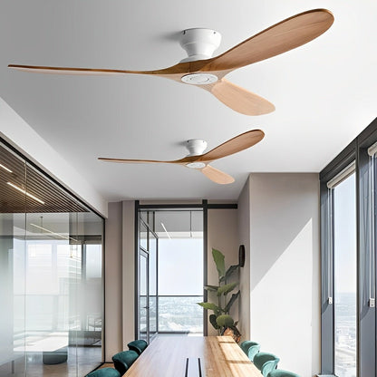 Modern Scandinavian Wood DC Motor Reverse Ceiling Fan