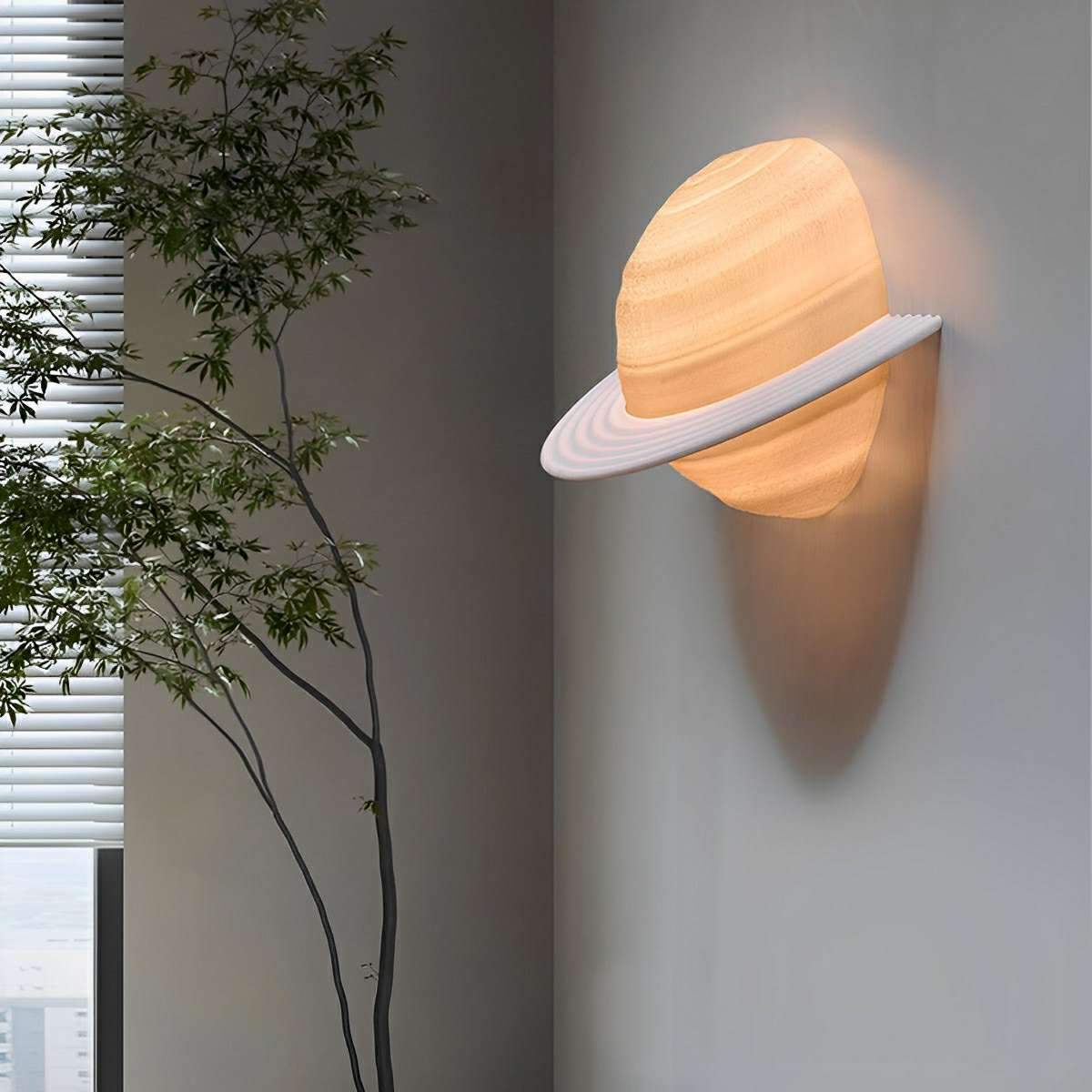 Modern Semicircle Saturn 3D Planet LED Indoor Wall Lights