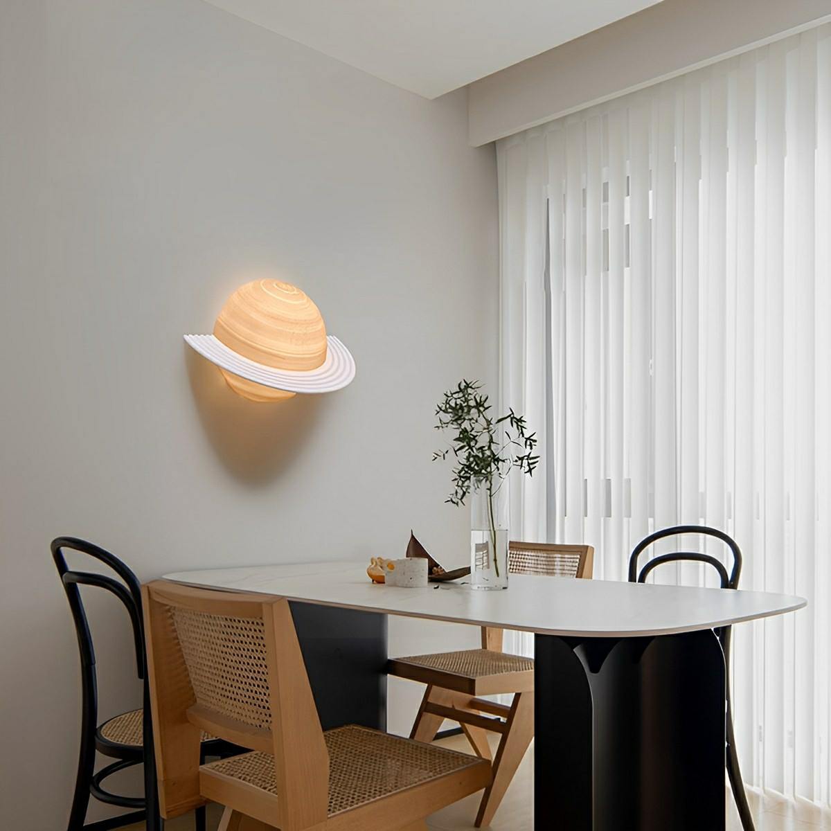 Modern Semicircle Saturn 3D Planet LED Indoor Wall Lights