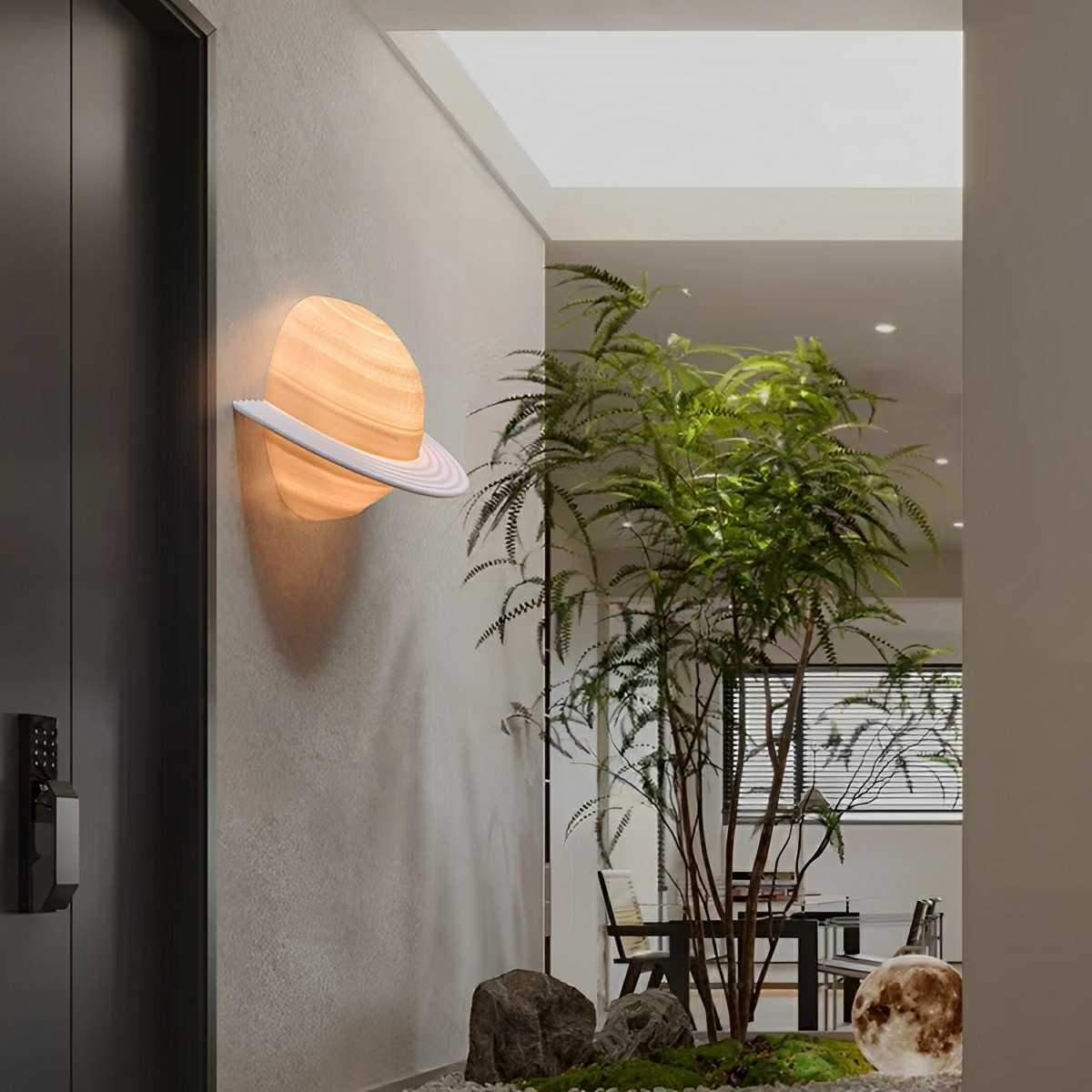 Modern Semicircle Saturn 3D Planet LED Indoor Wall Lights