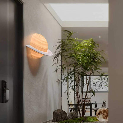 Modern Semicircle Saturn 3D Planet LED Indoor Wall Lights