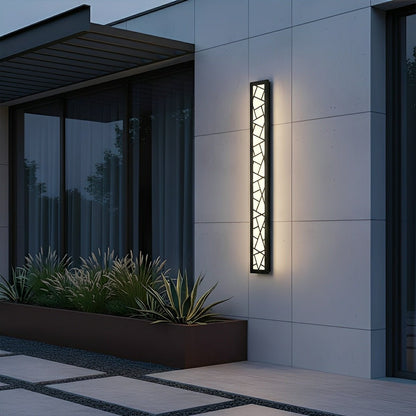 Modern Slim Waterproof Long Strip LED Outdoor Wall Lights