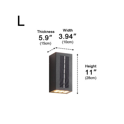 Modern Waterproof Up and Down LED Outdoor Wall Sconces