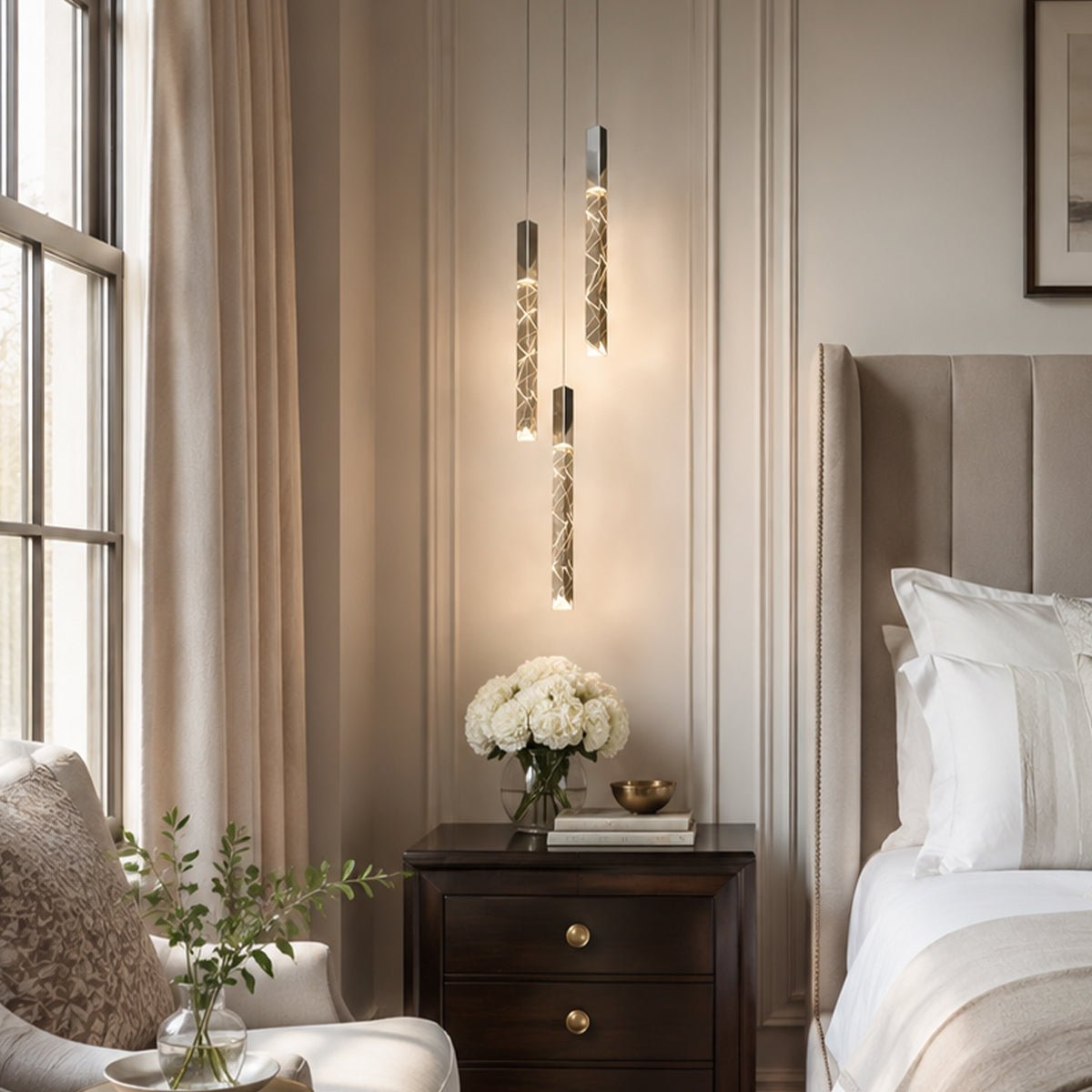 Modern Spiral LED Minimalist Helix Chandelier
