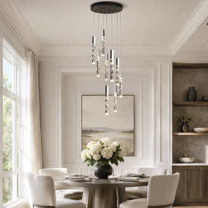 Modern Spiral LED Minimalist Helix Chandelier