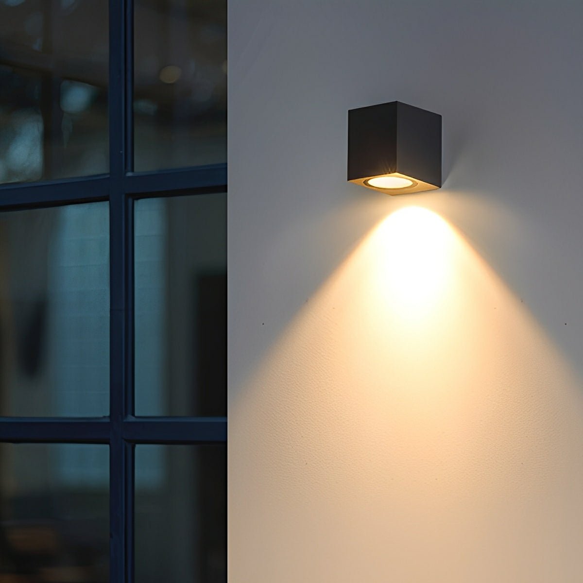 Modern Square Outdoor Waterproof Wall Washer Double Light