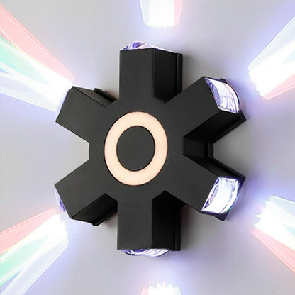 Modern Waterproof Black Outdoor LED Wall Lights Spotlights