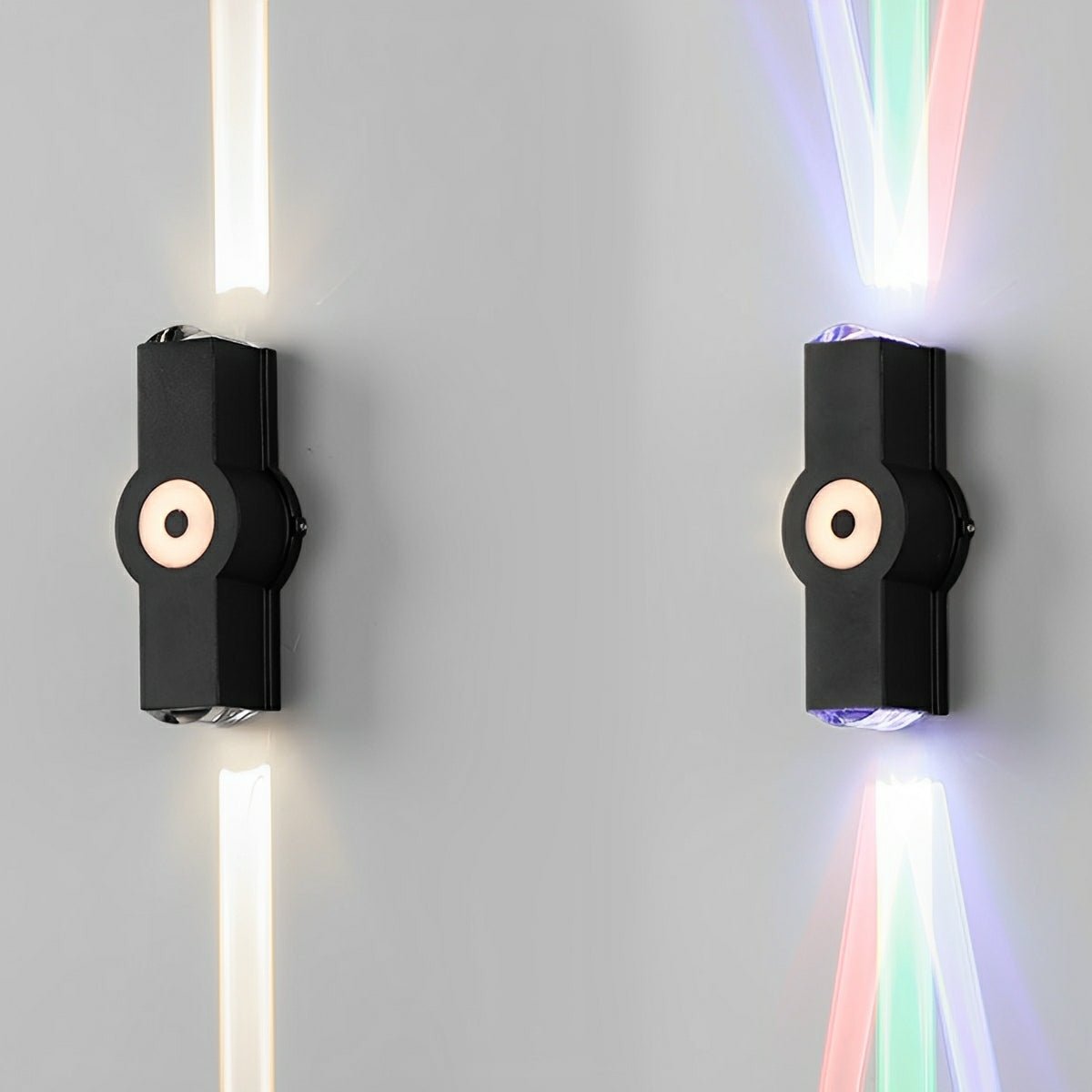 Modern Waterproof Black Outdoor LED Wall Lights Spotlights