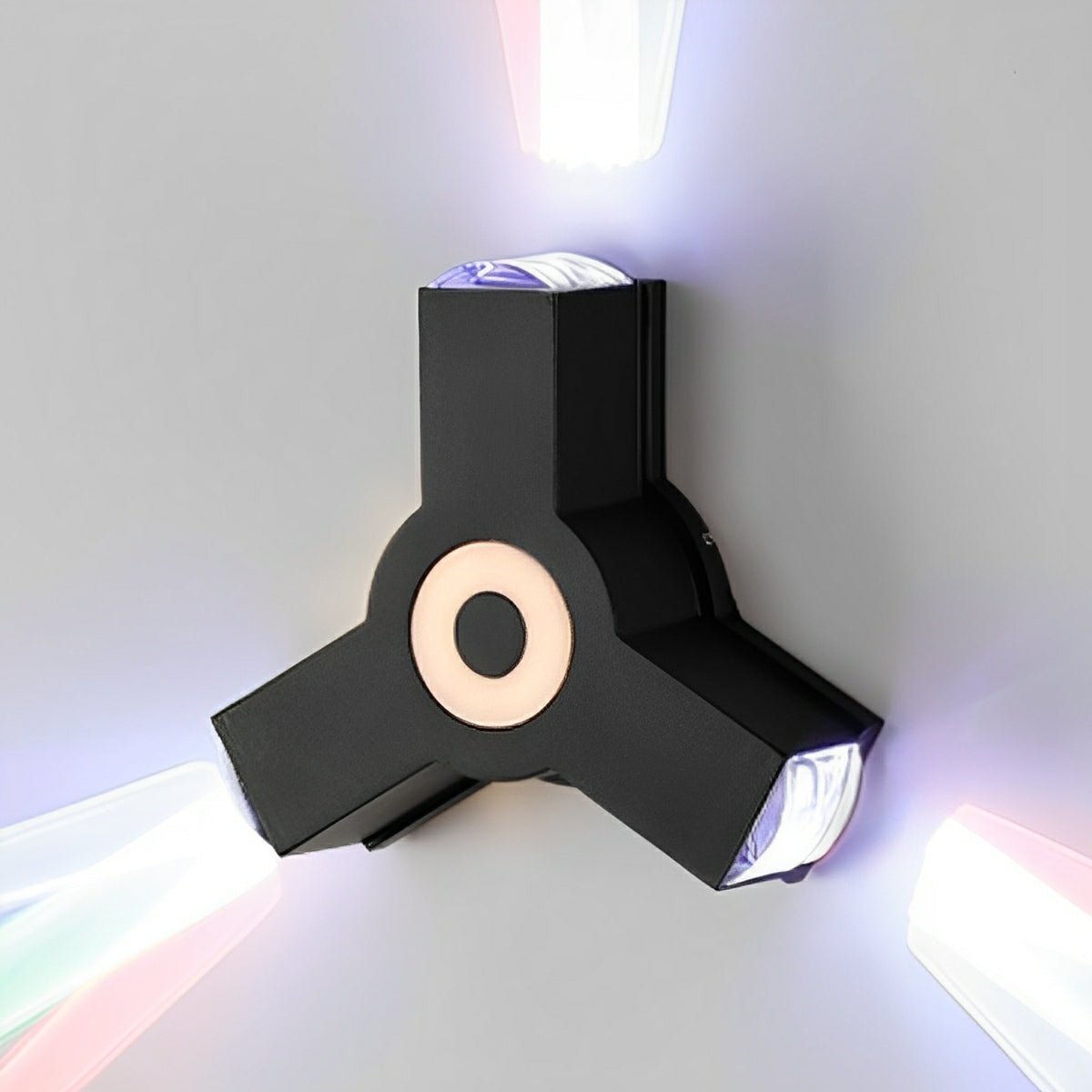Modern Waterproof Black Outdoor LED Wall Lights Spotlights
