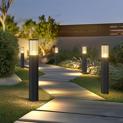 Modern Waterproof Cylinder Outdoor Garden LED Lawn Pillar Lights