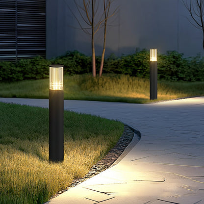 Modern Waterproof Cylinder Outdoor Garden LED Lawn Pillar Lights