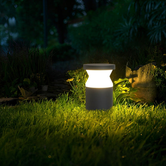 Modern Waterproof Cylinder Outdoor LED Lawn Pathway Lights