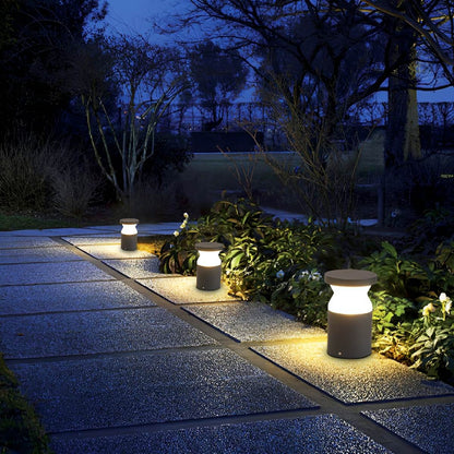 Modern Waterproof Cylinder Outdoor LED Lawn Pathway Lights