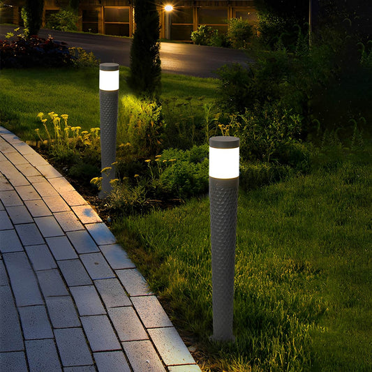 Modern Waterproof Cylinder Outdoor LED Lawn Pillar Lights