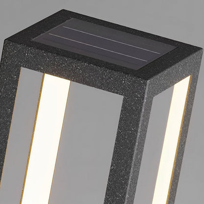 Modern Waterproof Hollow Plants Pot Outdoor LED Lawn Pillar Lights