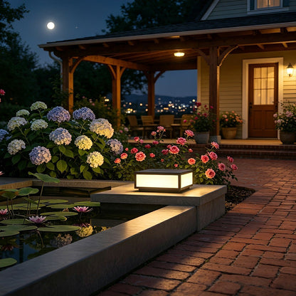 Modern Waterproof LED Fence Outdoor Post Cap Light