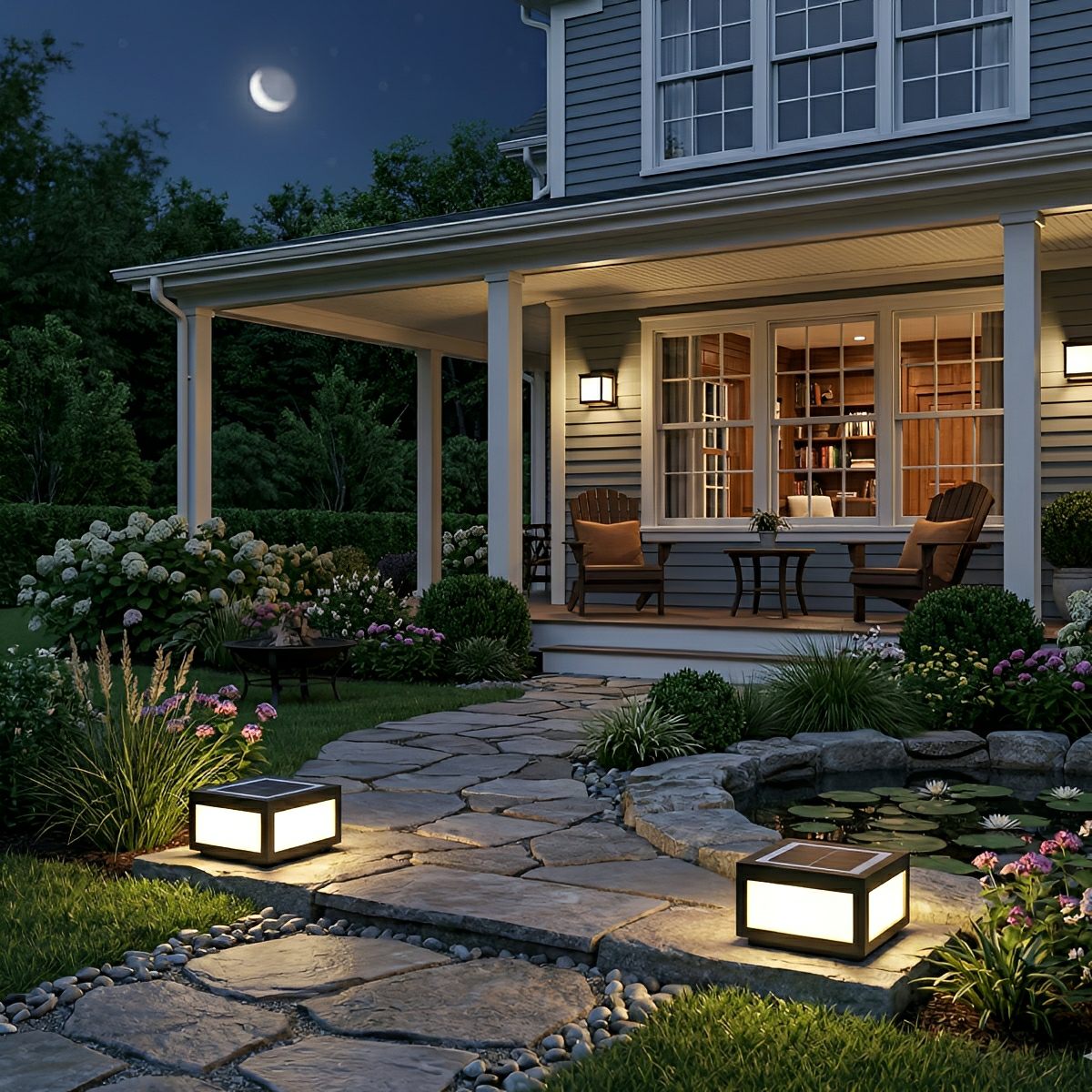 Modern Waterproof LED Fence Outdoor Post Cap Light