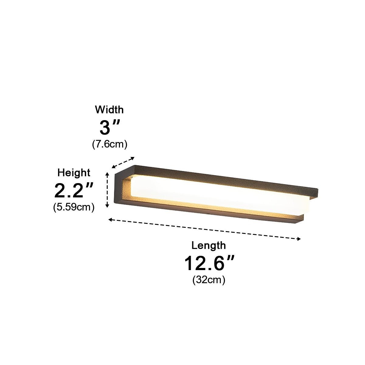 Modern Waterproof LED Outdoor Long Strip Porch Light
