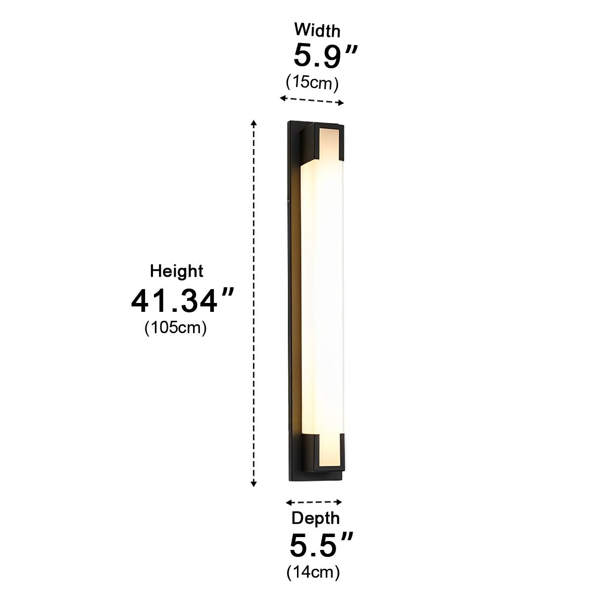 Modern Waterproof Linear Strip LED Outdoor Wall Lights