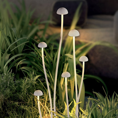 DC24V Modern Waterproof Minimalist Mushroom Stainless Steel LED Outdoor Landscape Lights