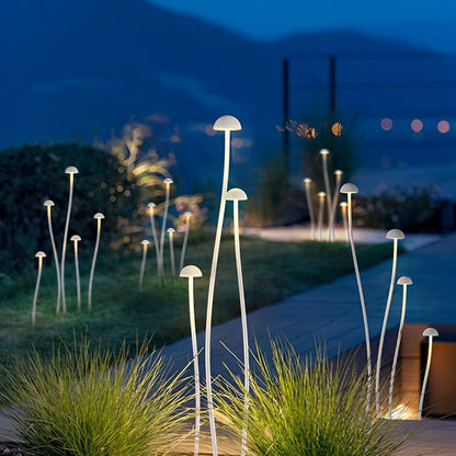 DC24V Modern Waterproof Minimalist Mushroom Stainless Steel LED Outdoor Landscape Lights