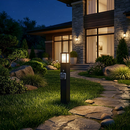 Modern Waterproof Outdoor LED Landscape Path Lights with Power Outlet