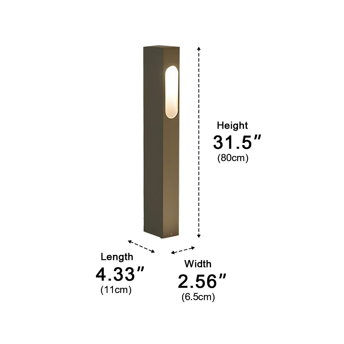 Modern Waterproof Rectangular COB Outdoor Lawn Landscape Lighting