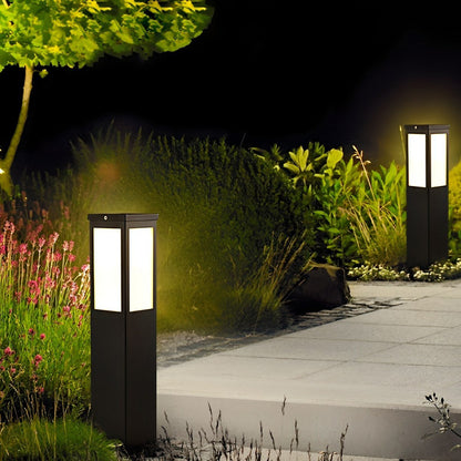 Modern Waterproof Rectangular Outdoor LED Landscape Path Lights