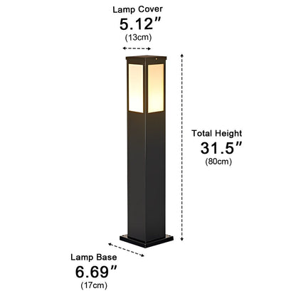 Modern Waterproof Rectangular Outdoor LED Landscape Path Lights