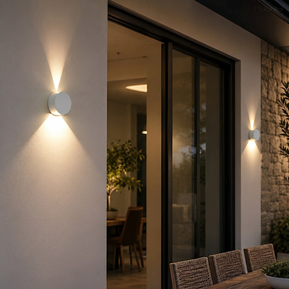 Modern Waterproof Round Up and Down Lights LED Wall Lights