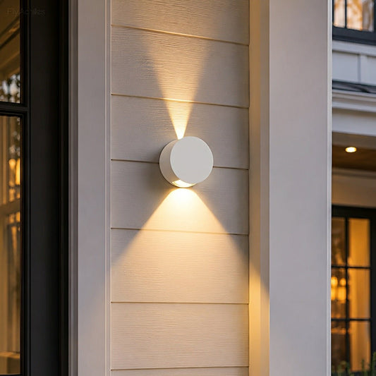 Modern Waterproof Round Up and Down Lights LED Wall Lights