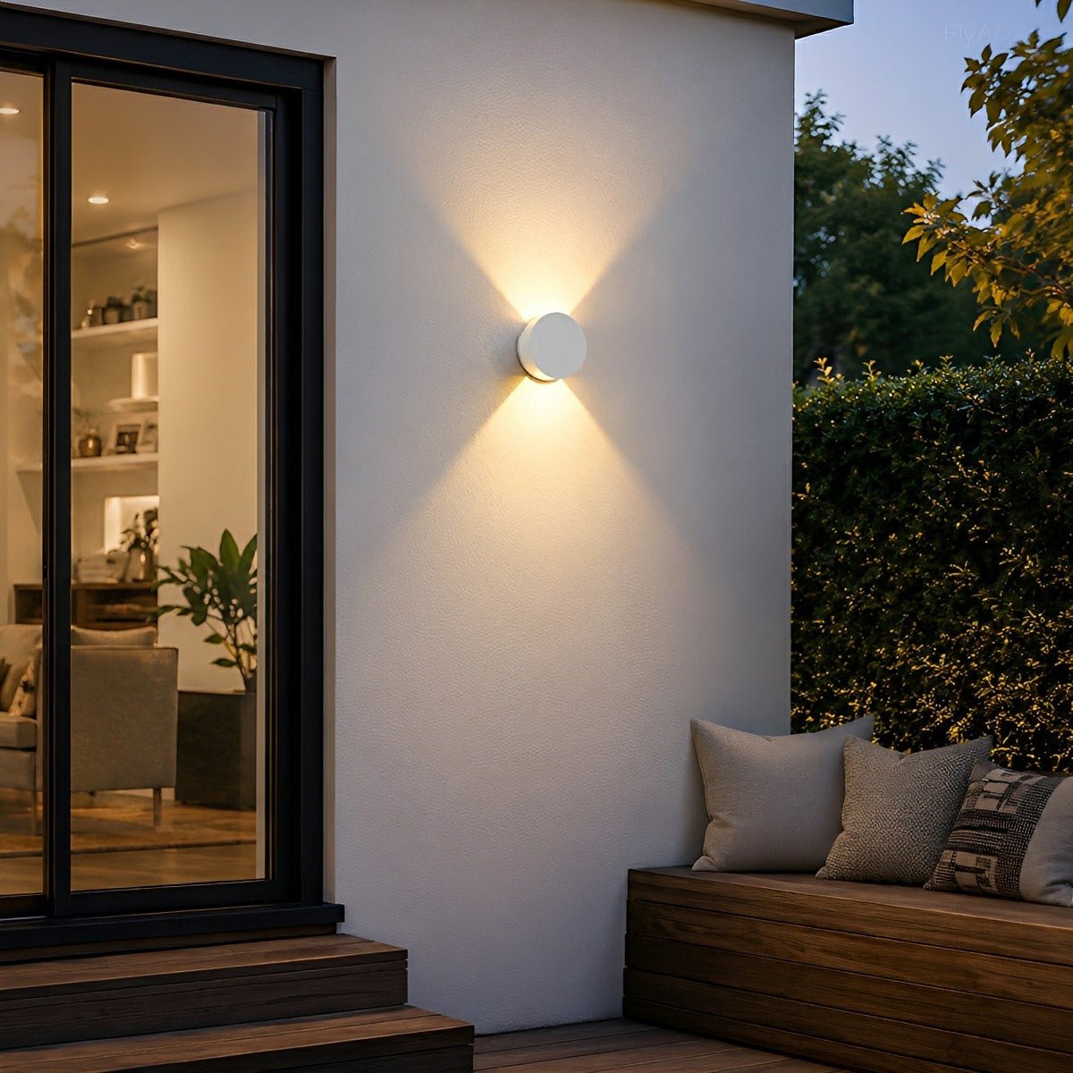 Modern Waterproof Round Up and Down Lights LED Wall Lights