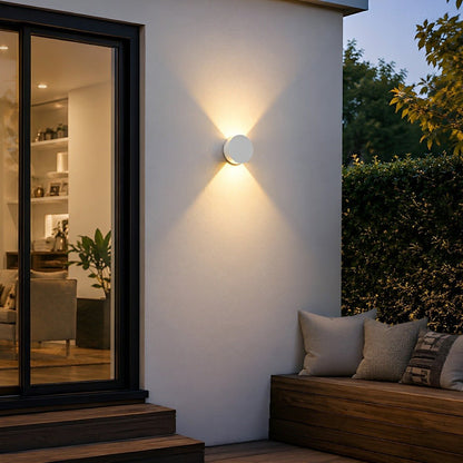 Modern Waterproof Round Up and Down Lights LED Wall Lights