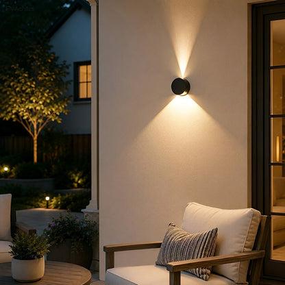 Modern Waterproof Round Up and Down Lights LED Wall Lights