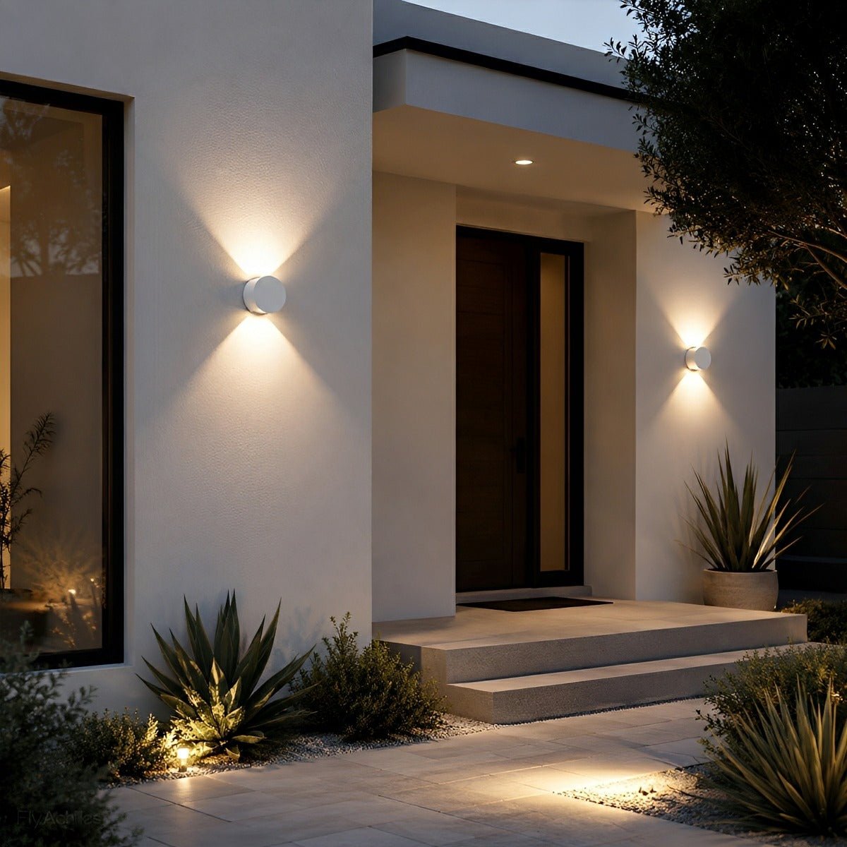 Modern Waterproof Round Up and Down Lights LED Wall Lights