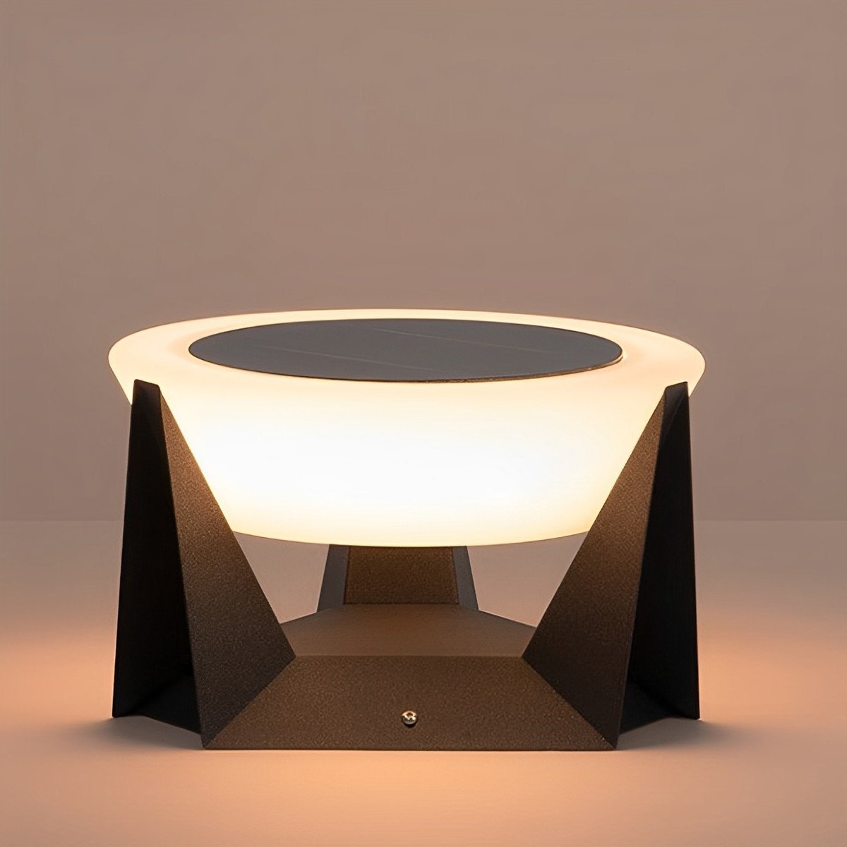 Modern Waterproof Round LED Outdoor Post Lights