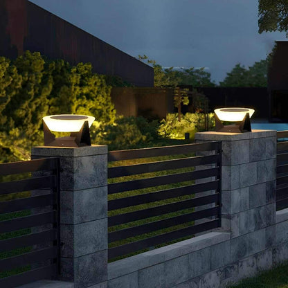 Modern Waterproof Round LED Outdoor Post Lights