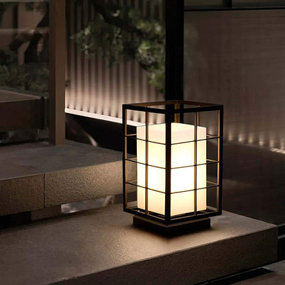 Modern Waterproof Square Lantern LED Outdoor Landscape Lawn Lighting